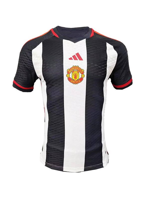 Manchester United maglia da calcio per allenamento pre-partita versione giocatore partita maglia da calcio per abbigliamento sportivo speciale da uomo 2023-2024